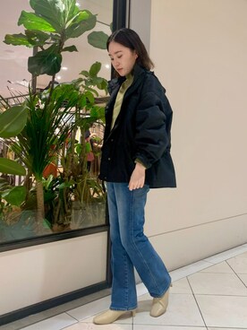 「WILD THINGS（ワイルドシングス）のアイテム（その他アウター）」を使った、とやまさん（レディース・162cm）の秋コーディネート