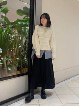 とやまさん（レディース・162cm）の冬コーディネート