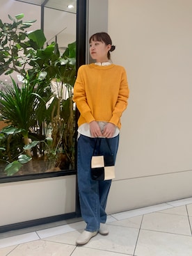 「hai（ハイ）のアイテム」を使った、とやまさん（レディース・162cm）の冬コーディネート