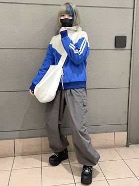 「WEGO（ウィゴー）のアイテム（ブルゾン）」を使った、胡桃さん（レディース・165cm）の冬コーディネート