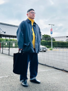 「アイテム（デニムパンツ）」を使った、Shinshin さん（メンズ・166cm・30代）の秋コーディネート