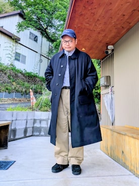 「アイテム（帽子）」を使った、Shinshin さん（メンズ・165cm）の春コーディネート