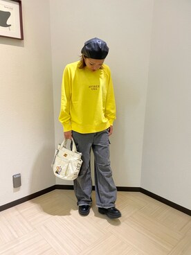 「PEANUTS（ピーナッツ）のアイテム（バッグ）」を使った、nagipiiさん（レディース・163cm）の秋コーディネート