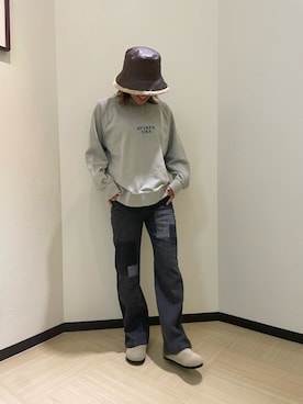 「AVIREX（アヴィレックス）のアイテム（ハット）」を使った、nagipiiさん（レディース・163cm）の秋コーディネート