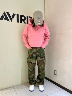 「アイテム（カーゴパンツ）」を使った、nagipiiさん（レディース・163cm）の夏コーディネート