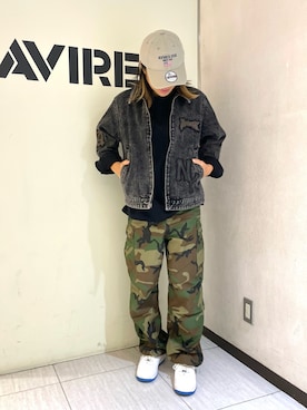 「アイテム（デニムジャケット）」を使った、nagipiiさん（レディース・163cm）の夏コーディネート