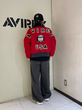 「アイテム（MA-1）」を使った、nagipiiさん（レディース・163cm）の秋コーディネート