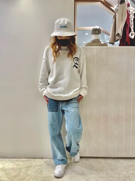 「AVIREX（アヴィレックス）のアイテム（その他）」を使った、nagipiiさん（レディース・163cm）の秋コーディネート