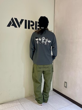 「AVIREX（アヴィレックス）のアイテム」を使った、nagipiiさん（レディース・163cm）の秋コーディネート