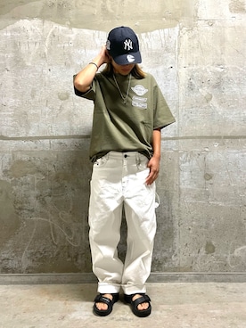 「メンズライク」｜「アイテム（財布/小物）」を使った、nagipiiさん（レディース・163cm）の夏コーディネート