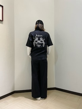 「AVIREX（アヴィレックス）のアイテム（その他パンツ）」を使った、nagipiiさん（レディース・163cm）の春コーディネート