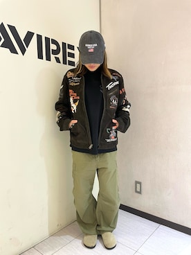 「AVIREX（アヴィレックス）のアイテム」を使った、nagipiiさん（レディース・163cm）の秋コーディネート