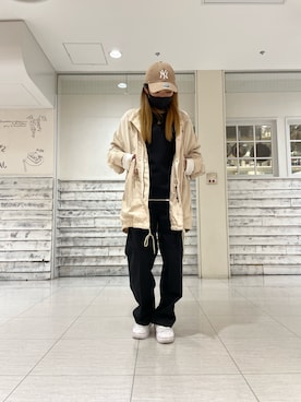 「AVIREX（アヴィレックス）のアイテム（その他）」を使った、nagipiiさん（レディース・163cm）の冬コーディネート