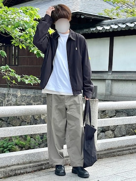 「WHITE LINE（ホワイトライン）のアイテム」を使った、じいさん（メンズ・172cm）の夏コーディネート