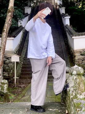 「Guranisuta（グラニスタ）のアイテム」を使った、じいさん（メンズ・172cm）の秋コーディネート