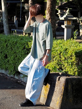 じいさん（メンズ・172cm）の夏コーディネート