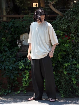 「CristaSeya （クリスタセヤ）のアイテム」を使った、takさん（メンズ・176cm）の夏コーディネート