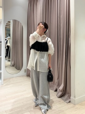 「mystic（ミスティック）のアイテム」を使った、miyauchi kanaさん（レディース・147cm）の春コーディネート