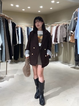 「アイテム（テーラードジャケット）」を使った、かなさん（レディース・147cm）の秋コーディネート