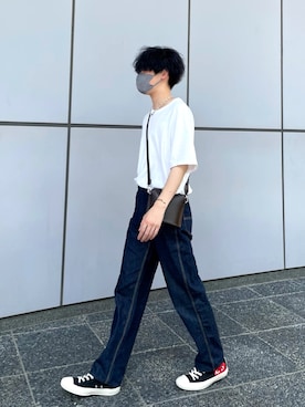 「Lui's（ルイス）のアイテム（アクセサリー）」を使った、RYOさん（メンズ・175cm）の秋コーディネート