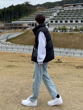 「Lui's（ルイス）のアイテム（アクセサリー）」を使った、RYOさん（メンズ・175cm）の冬コーディネート
