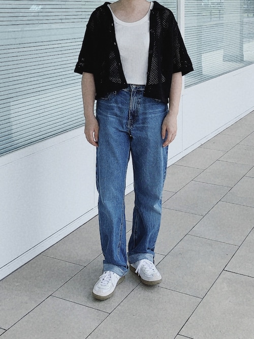 UNITED ARROWS　5分袖カーディガン UNITED ARROWS LTD. OUTLET｜コットンナイロン メッシュニット