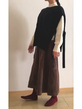 「Chillfar（チルファー）のアイテム」を使った、まみむさん（レディース・158cm）の冬コーディネート