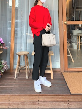 「STATE OF ESCAPE（ステートオブエスケープ）のアイテム」を使った、marenさん（レディース・165cm）の冬コーディネート