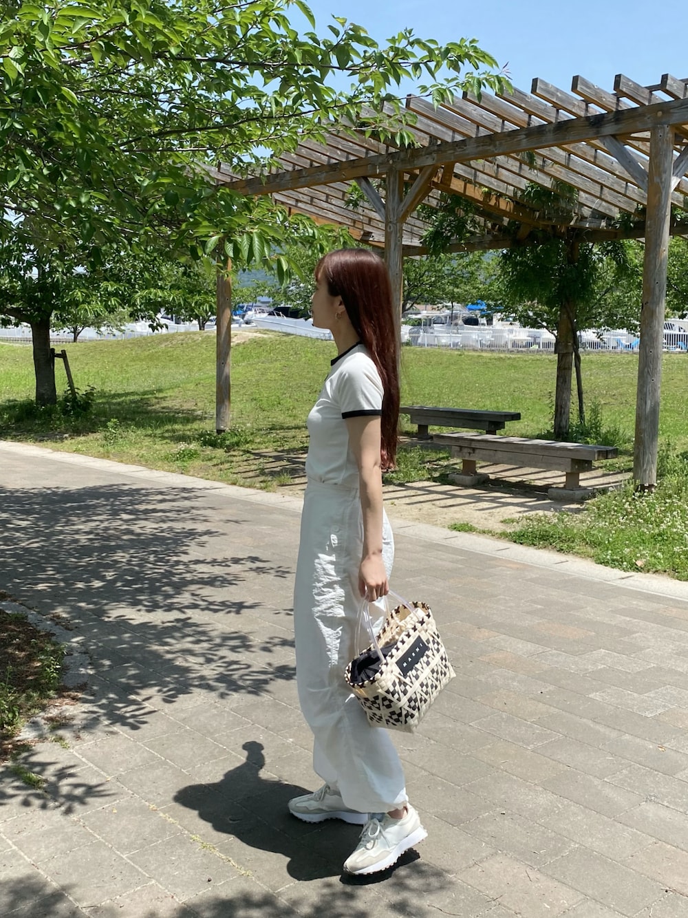 maren|MARNI MARKETのかごバッグを使ったコーディネート - WEAR