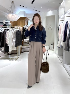 「ハンサムコーデ」｜「アイテム（ジャケット/アウター）」を使った、SEKIGUCHI.Rさん（レディース・160cm）の冬コーディネート