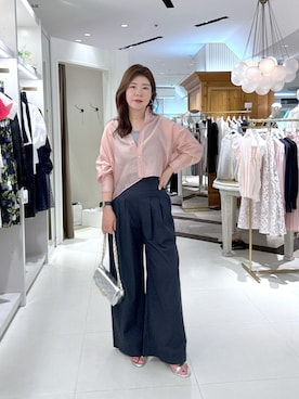 「ティアードスカート」｜「アイテム（パンツ）」を使った、SEKIGUCHI.Rさん（レディース・160cm）の夏コーディネート