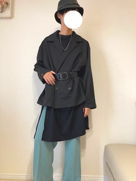 「kutir（クティール）のアイテム（テーラードジャケット）」を使った、TMDさん（メンズ・171cm）の秋コーディネート