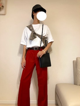 「LAKOLE（ラコレ）のアイテム（ショルダーバッグ）」を使った、TMDさん（メンズ・171cm）の秋コーディネート