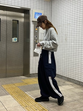 「CANAL JEAN（キャナルジーン）のアイテム（その他パンツ）」を使った、ANNAさん（レディース・158cm）の秋コーディネート