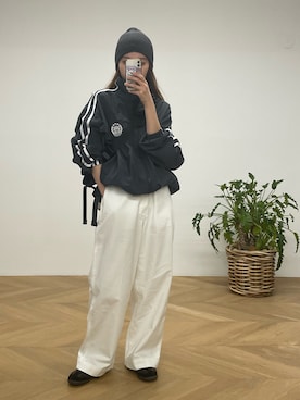 「CANAL JEAN（キャナルジーン）のアイテム（ブルゾン）」を使った、ANNAさん（レディース・158cm）の秋コーディネート