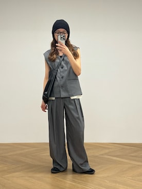 「anuke（アンヌーク）のアイテム」を使った、ANNAさん（レディース・158cm）の春コーディネート