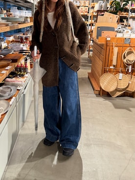 「アイテム（帽子）」を使った、ANNAさん（レディース・158cm）の秋コーディネート