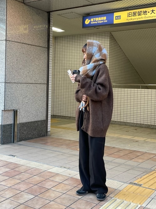 TODAYFUL Brashed Vneck Cardigan ブラッシュドVネックカーディガン