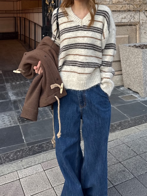 セール】El mar ウールスタンドカラーダッフルジャケット（ダッフル