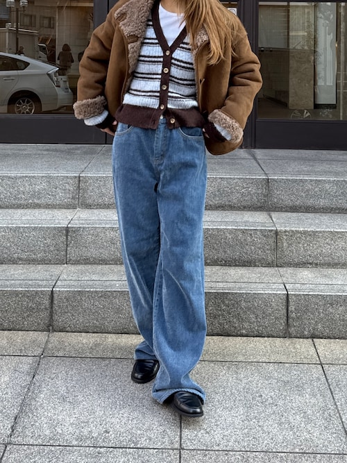 セール】El mar リバーシブルムートンジャケット（ムートンコート