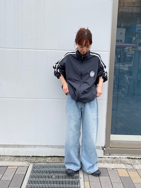 「CANAL JEAN（キャナルジーン）のアイテム（ブルゾン）」を使った、ANNAさん（レディース・158cm）の夏コーディネート