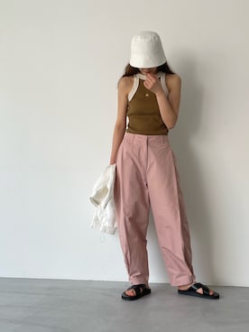 「CANAL JEAN（キャナルジーン）のアイテム（ブルゾン）」を使った、ANNAさん（レディース・158cm）の春コーディネート