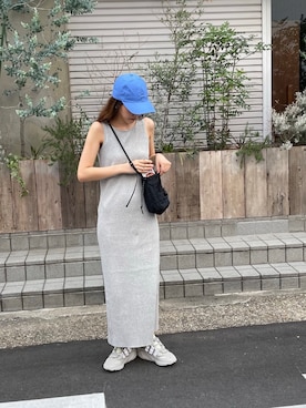 「CANAL JEAN（キャナルジーン）のアイテム（ワンピース）」を使った、ANNAさん（レディース・158cm）の夏コーディネート