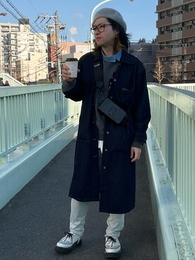 モッズコート その他 を使った 低身長 のメンズ人気ファッションコーディネート Wear