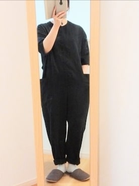 「Libra Cue（リブラ キュー）のアイテム（サロペット/オーバーオール）」を使った、mさん（レディース・150cm）の春コーディネート