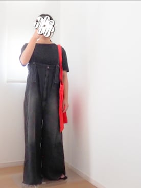 「Kastane（カスタネ）のアイテム（オールインワン・サロペット）」を使った、mさん（レディース・150cm）の夏コーディネート