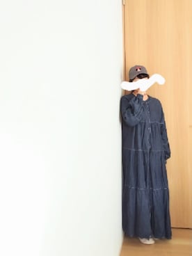 「DISCOAT（ディスコート）のアイテム（帽子）」を使った、mさん（レディース・150cm）の秋コーディネート