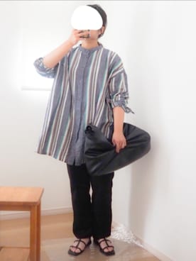 「select MOCA by son（セレクトモカバイソン）のアイテム（パンツ）」を使った、mさん（レディース・150cm）の夏コーディネート