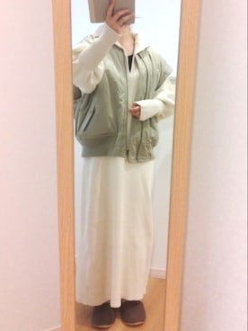 「Kastane（カスタネ）のアイテム（ブルゾン）」を使った、mさん（レディース・150cm）の春コーディネート