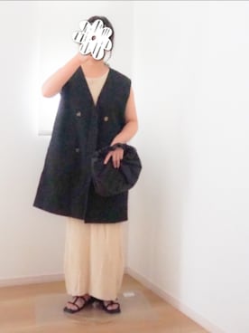 「select MOCA by son（セレクトモカバイソン）のアイテム（ワンピース）」を使った、mさん（レディース・150cm）の夏コーディネート
